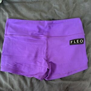 Fleo Women's Vibrant Purple Athletic Shorts